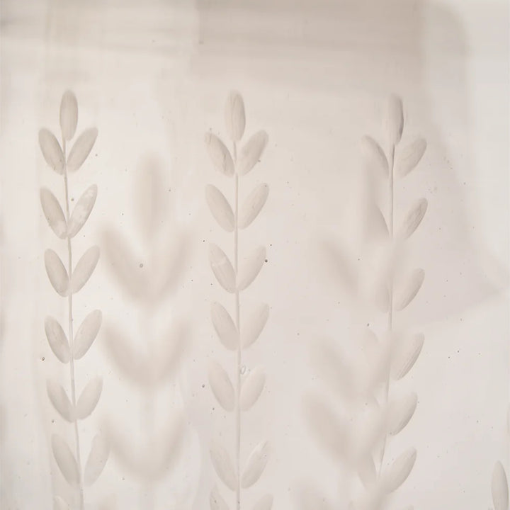 Milpa Jarron with 12 Vertical Laurel Engraved