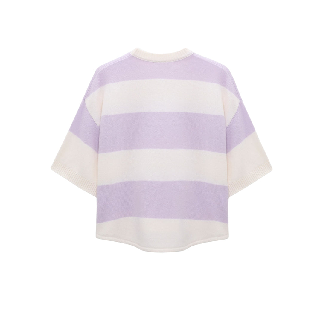 Modern Statements Pullover in White Lavendel