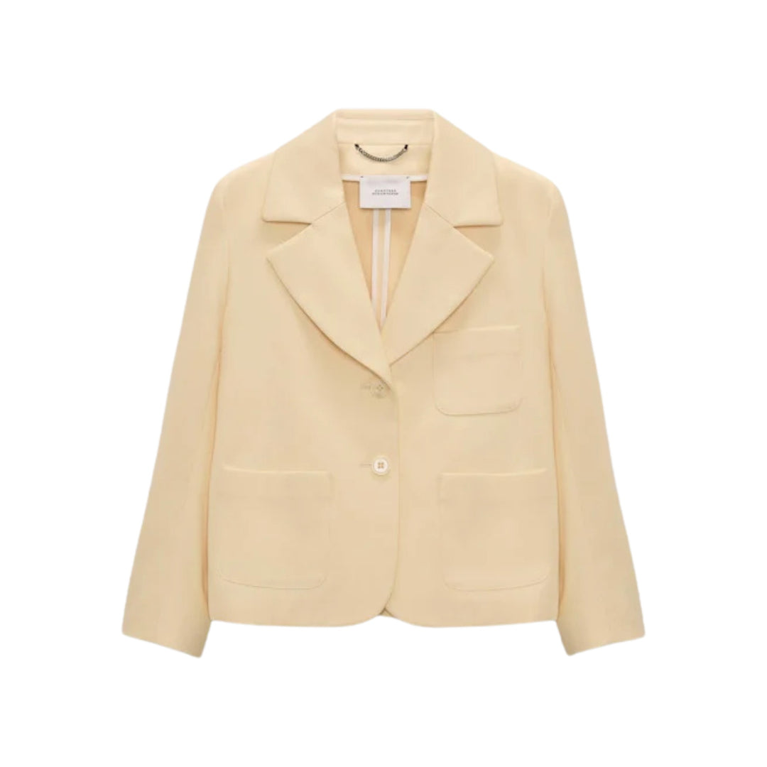 Modern Structure Jacket in Bisquit