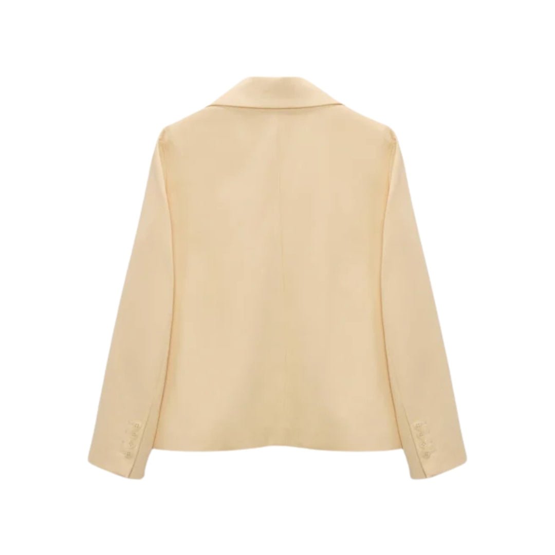 Modern Structure Jacket in Bisquit