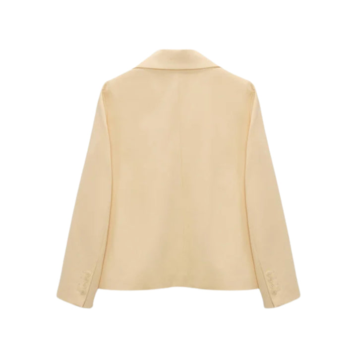 Modern Structure Jacket in Bisquit