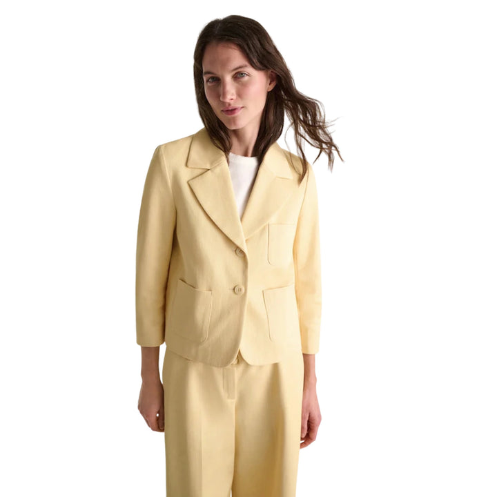 Modern Structure Jacket in Bisquit