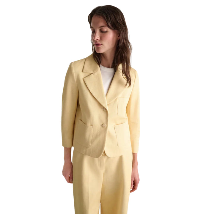 Modern Structure Jacket in Bisquit