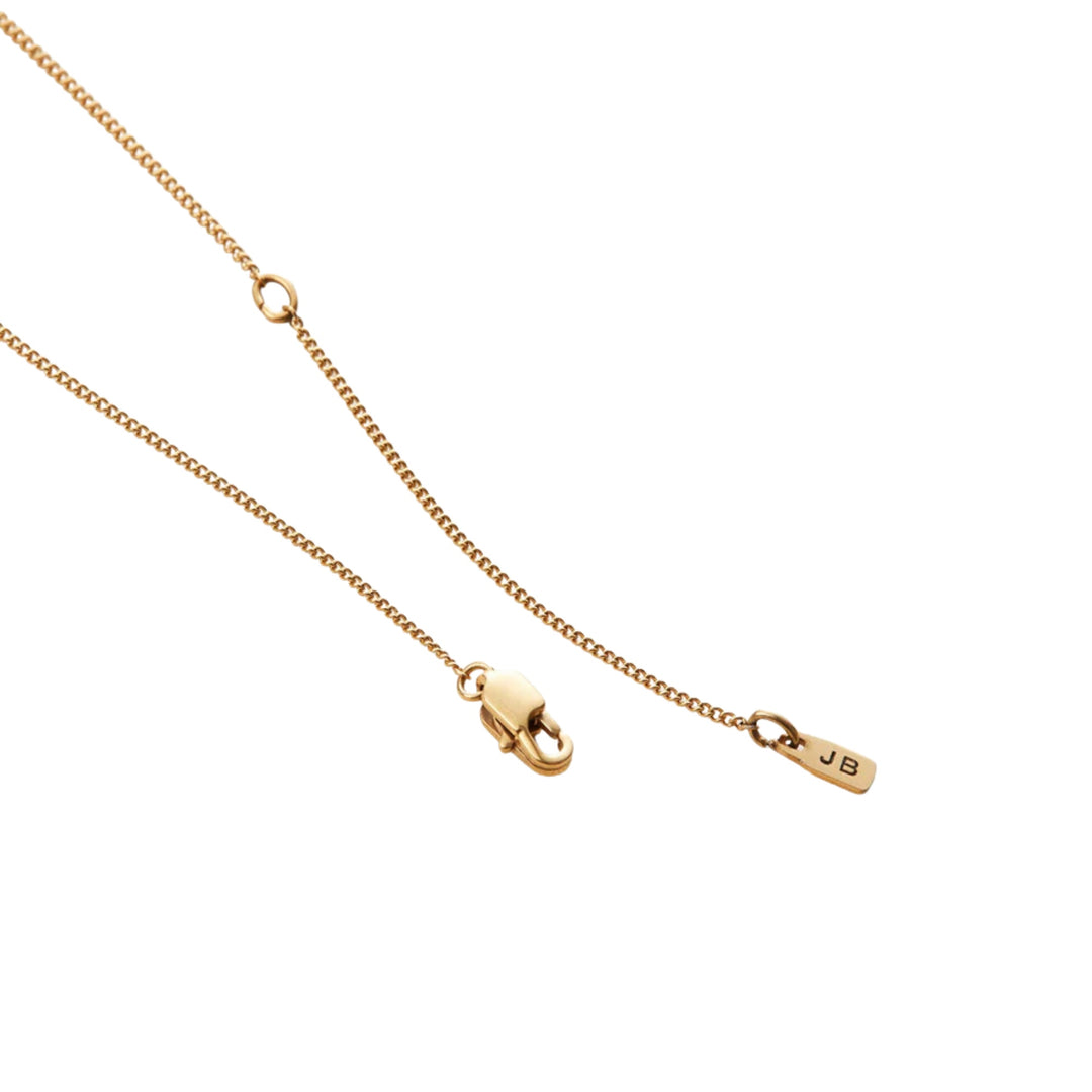 Monogram Necklace - R - High Polish Gold