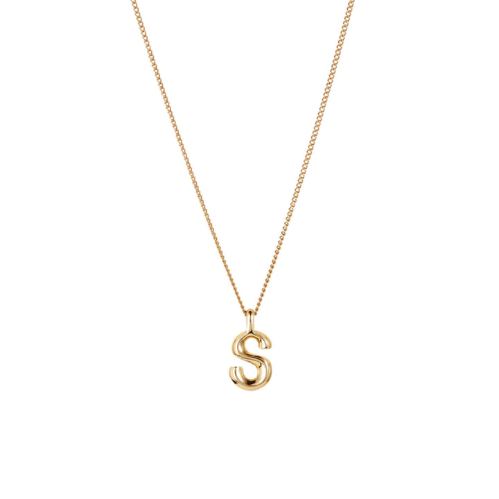 Monogram Necklace - S - High Polish Gold