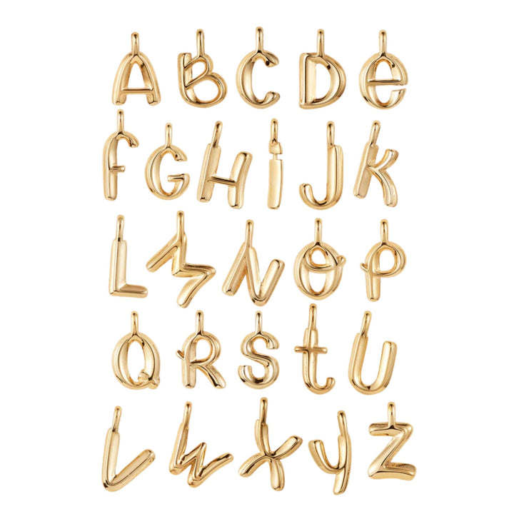 Monogram Necklace - S - High Polish Gold