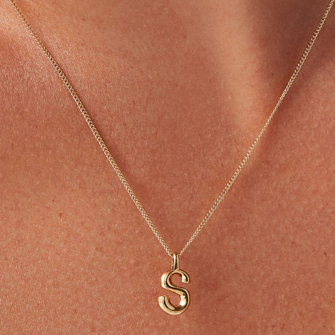 Monogram Necklace - S - High Polish Gold