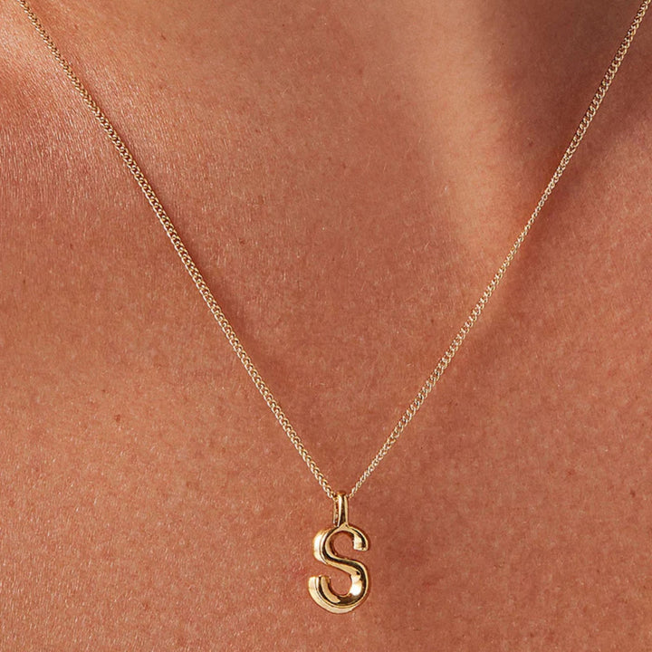 Monogram Necklace - S - High Polish Gold