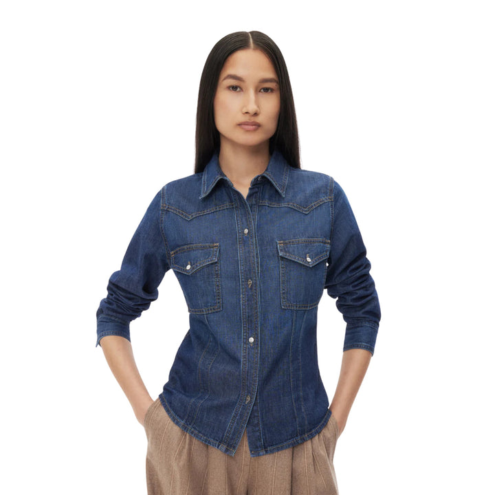 Mustang Sally Shirt, Dark Wash