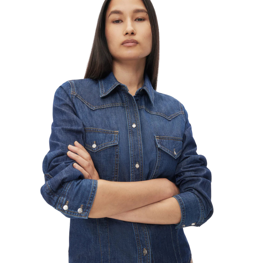 Mustang Sally Shirt, Dark Wash
