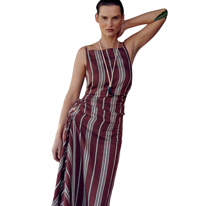 Naomi Dress in Brunette Multi