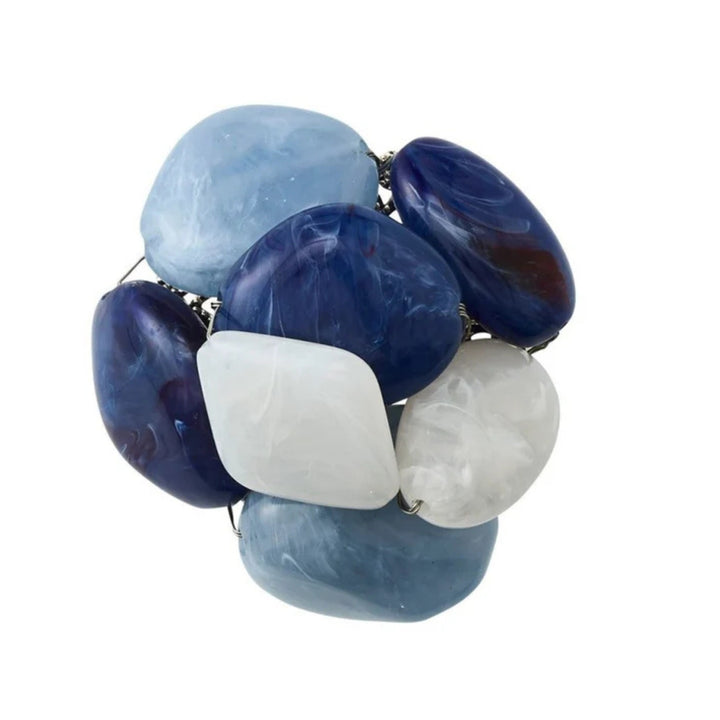 Napkin Ring Sea Stone - Navy