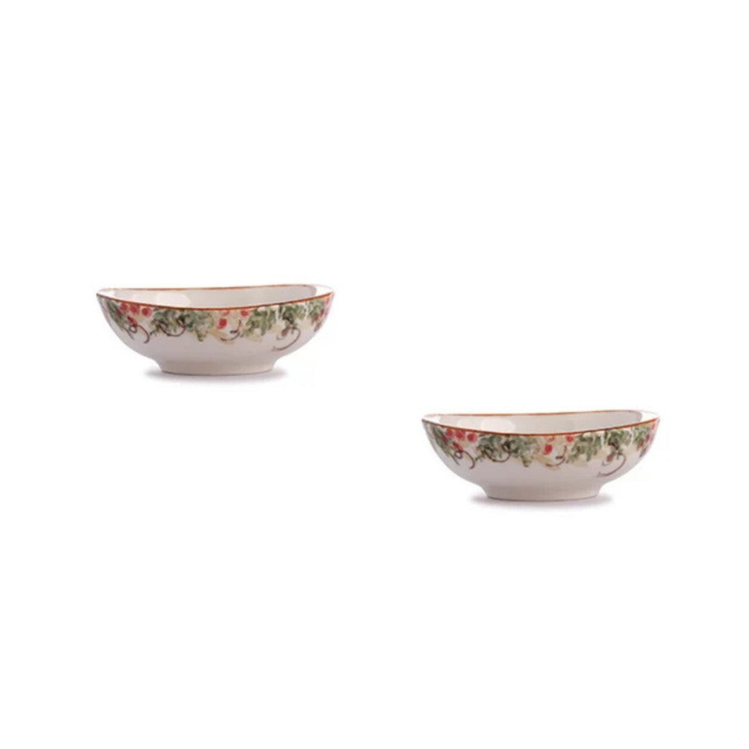 Natale Small Oval Bowl Set of 2