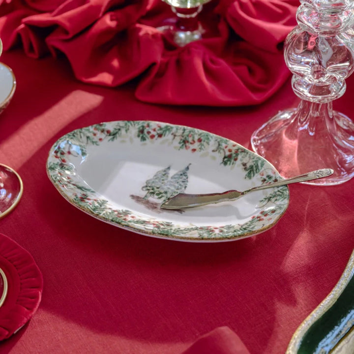 Natale Small Oval Tray