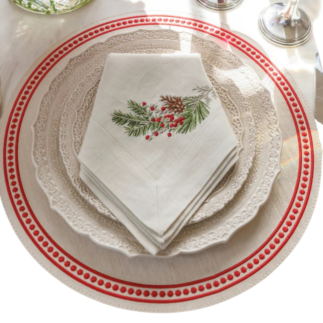 Natale Sprig Large Napkin