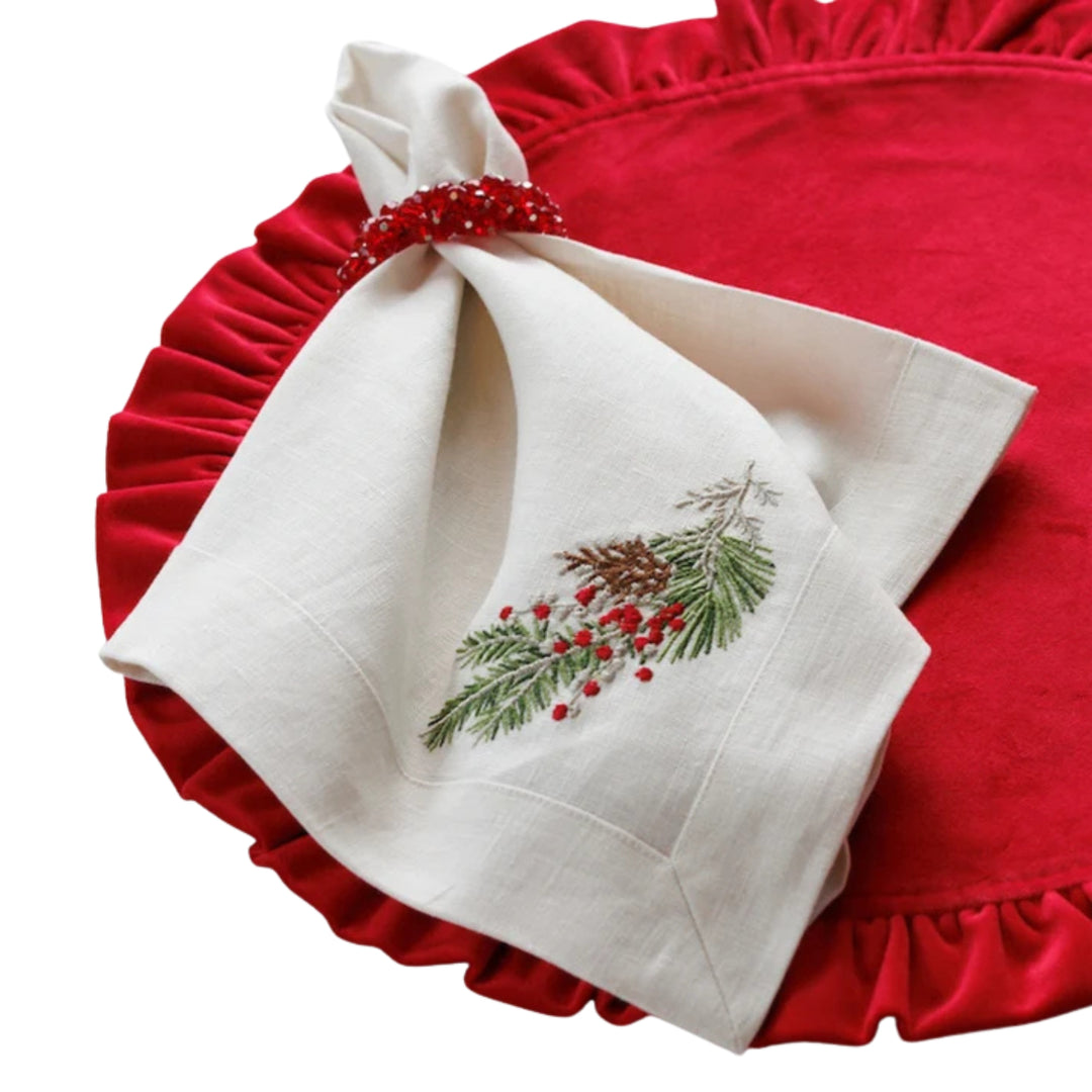 Natale Sprig Large Napkin