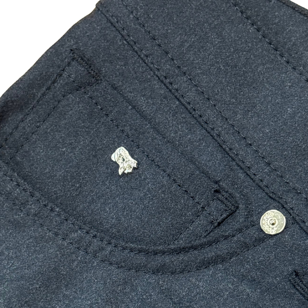 Nerano 5-Pocket Pant in Navy Plaid