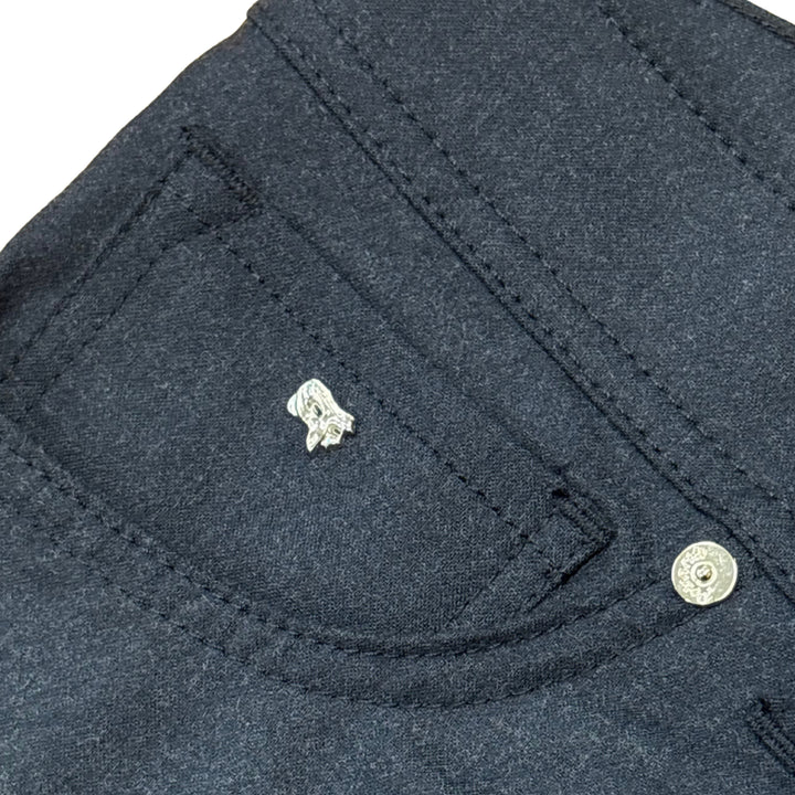Nerano 5-Pocket Pant in Navy Plaid