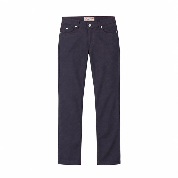 Nerano 5 Pocket Pant in Rust Plaid