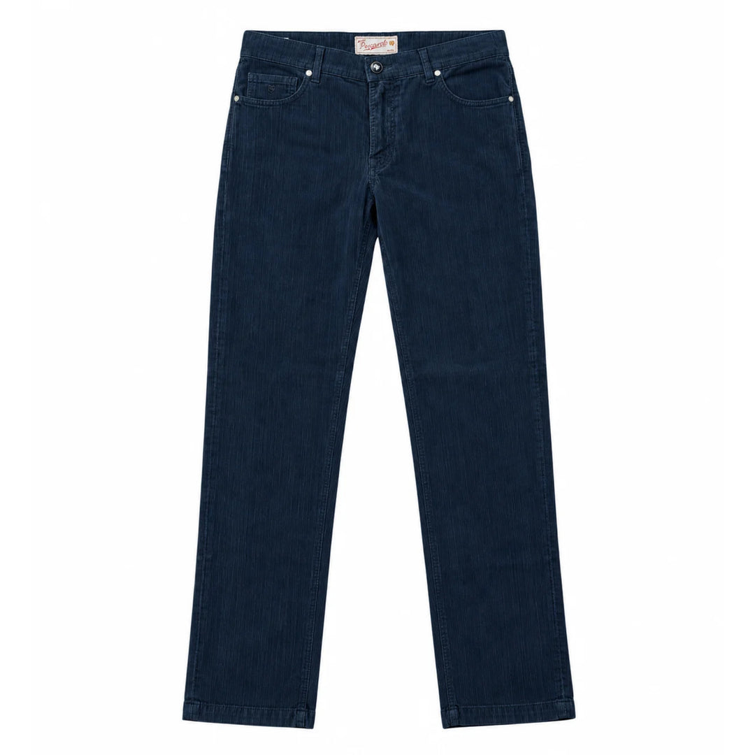 Nerano Corded Velour 5-Pocket Pant in Navy