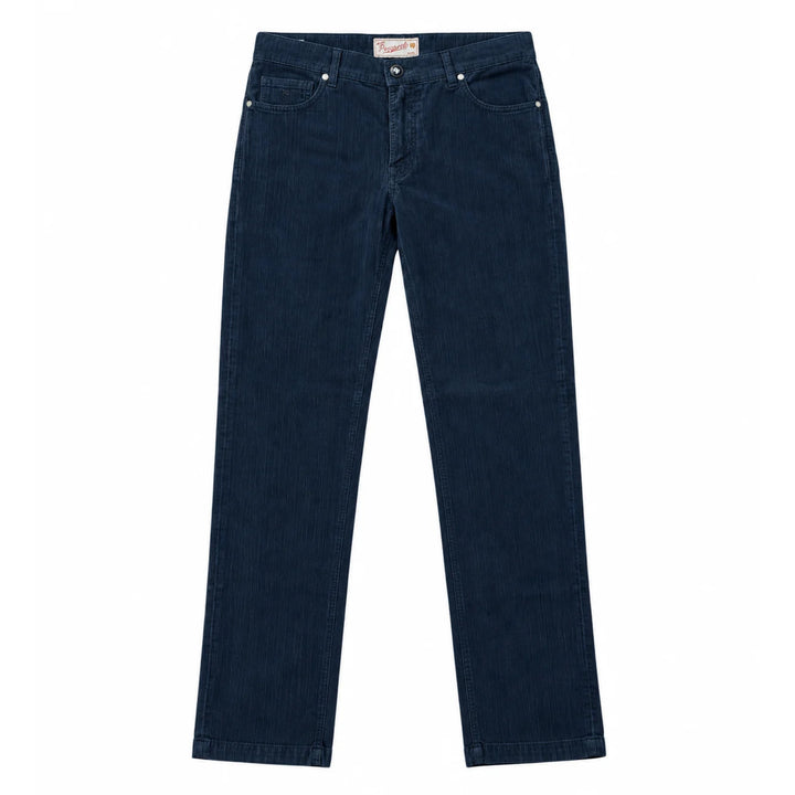 Nerano Corded Velour 5-Pocket Pant in Navy