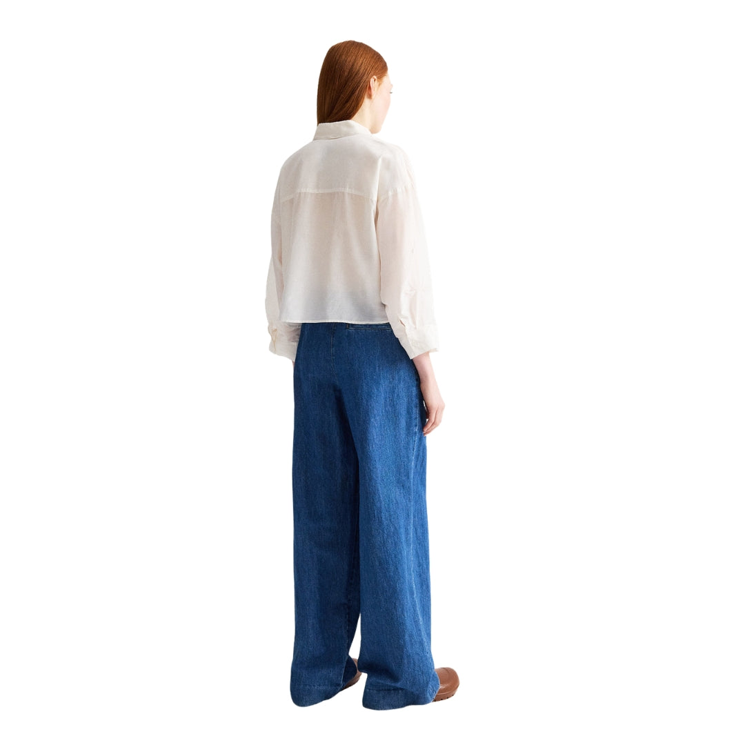 Next Ex Ruffle Shirt in Ivory