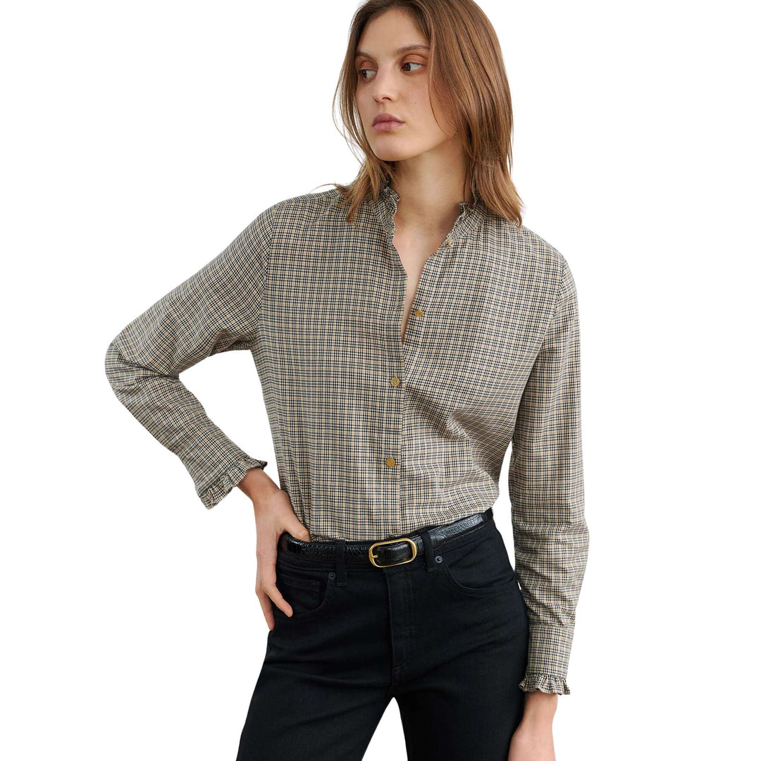 LYDIA SHIRT - Honey Check - S