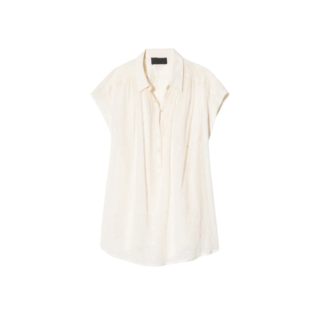 Normandy Blouse in Ivory