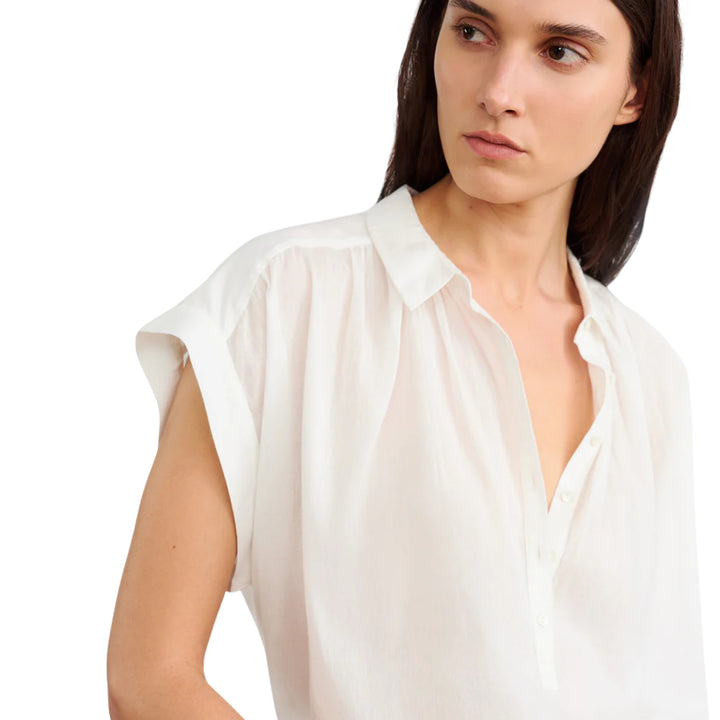 Normandy Blouse in Ivory