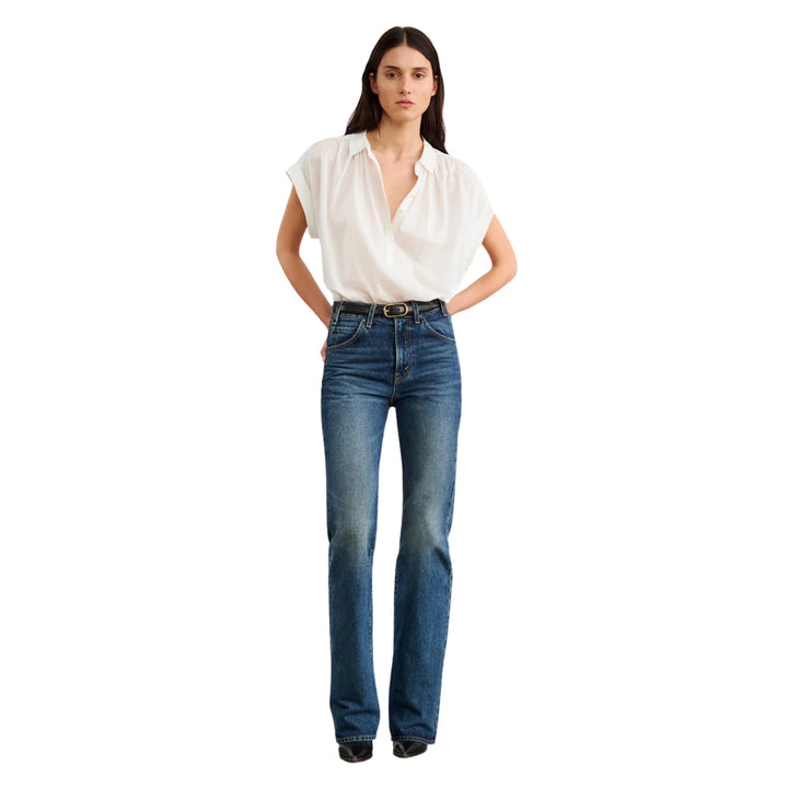 Normandy Blouse in Ivory