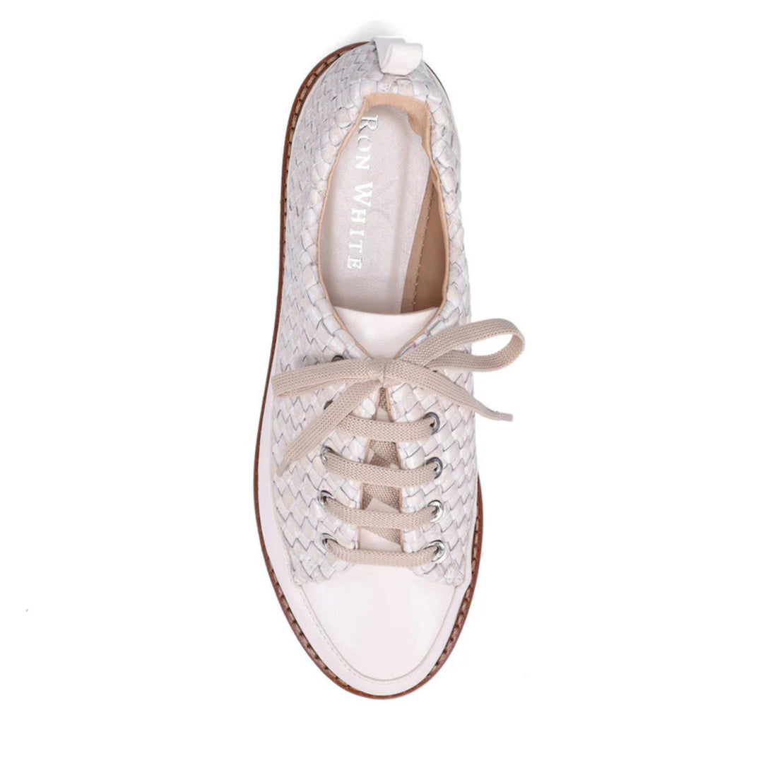 Novella Pearl Sneaker, Oyster