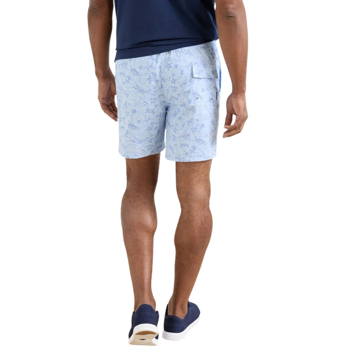 Oahu Swim Trunk in Stream Blue