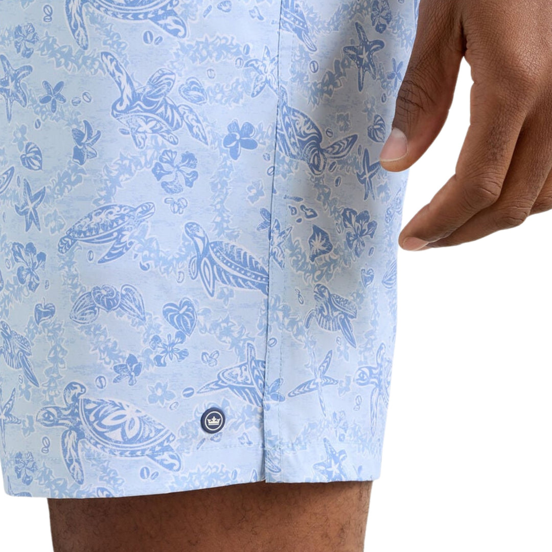 Oahu Swim Trunk in Stream Blue