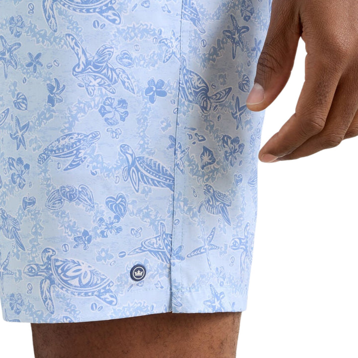 Oahu Swim Trunk in Stream Blue