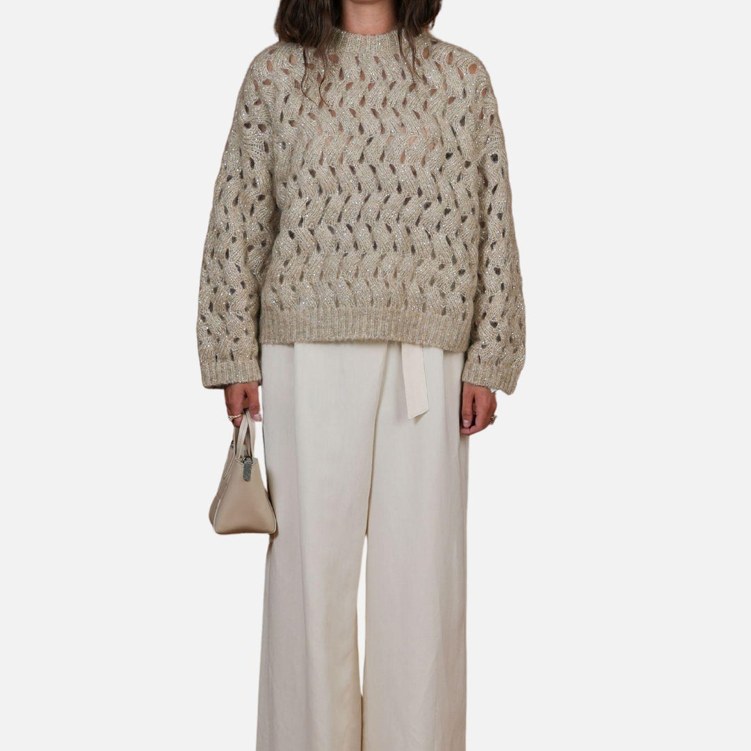 Ocean Waves Diamanté Sweater