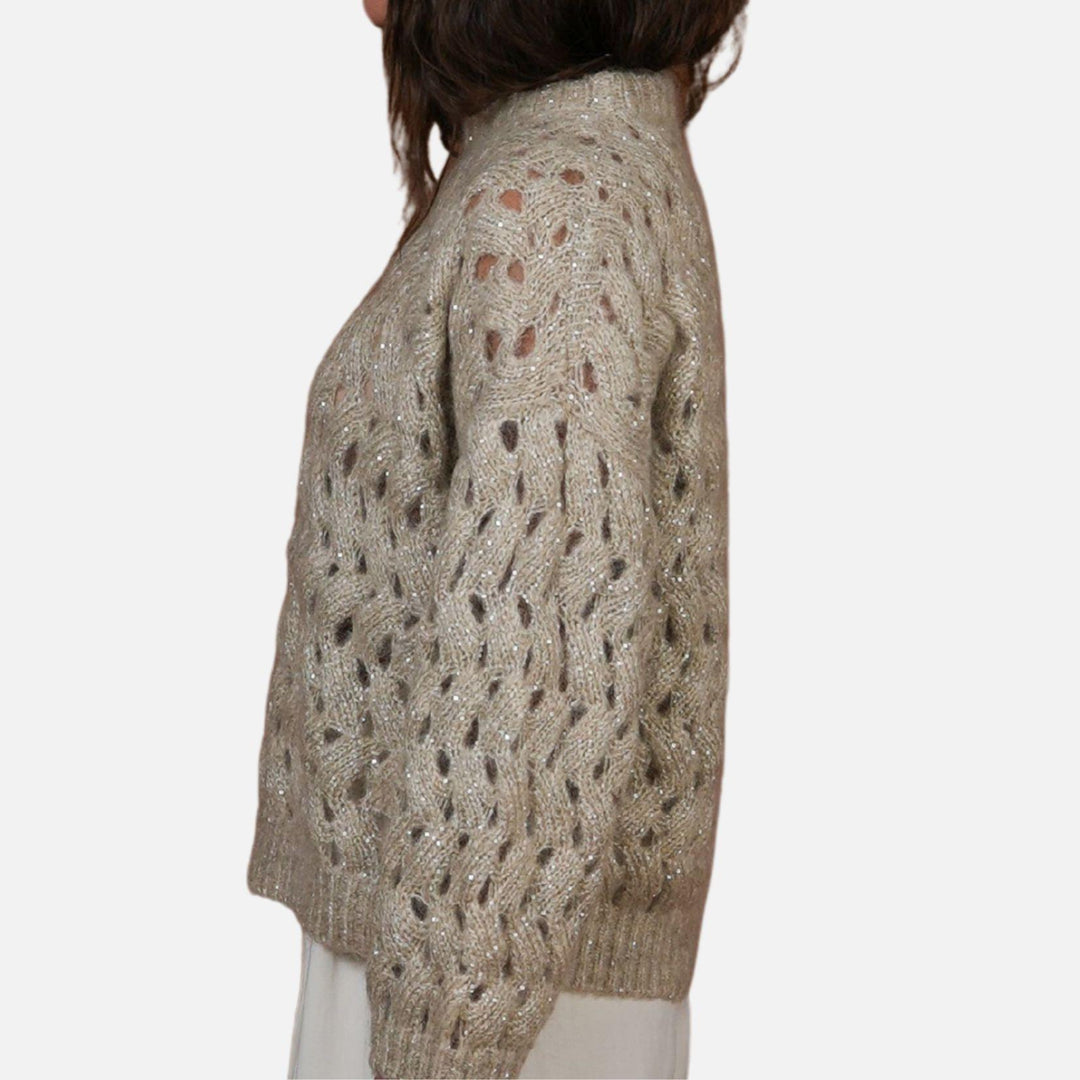 Ocean Waves Diamanté Sweater