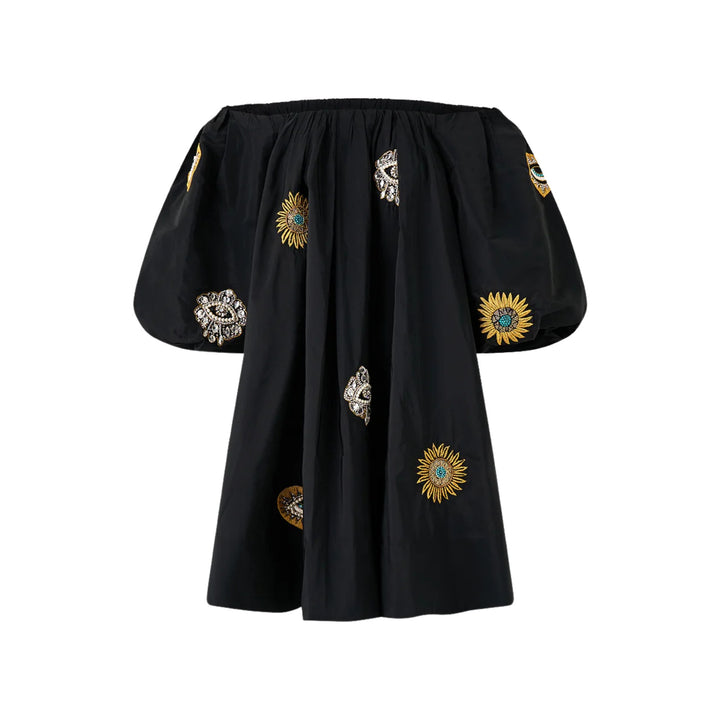 Off Shoulder Puff Dress