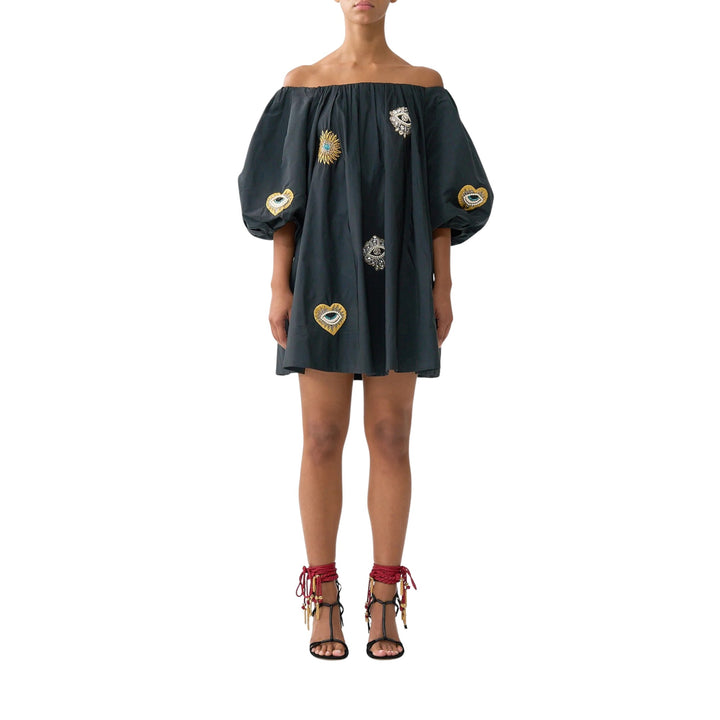 Off Shoulder Puff Dress