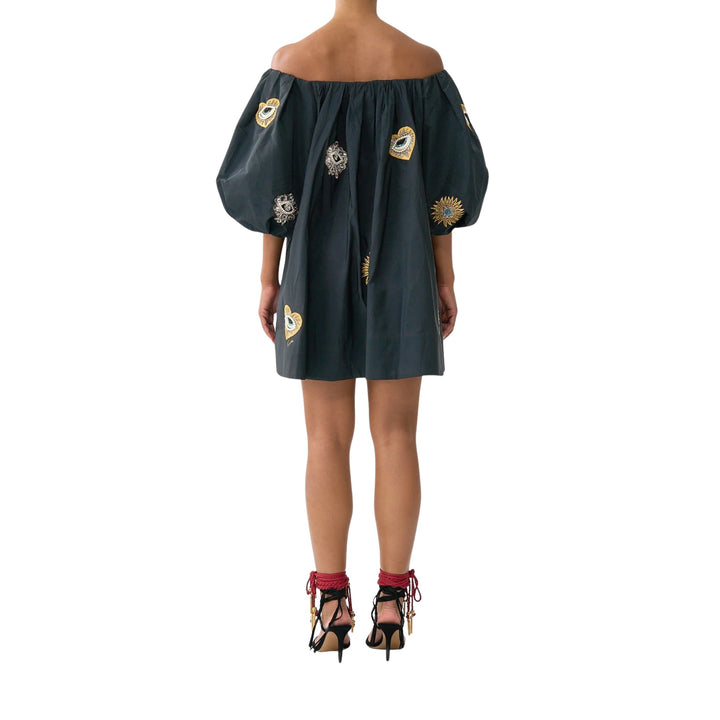 Off Shoulder Puff Dress