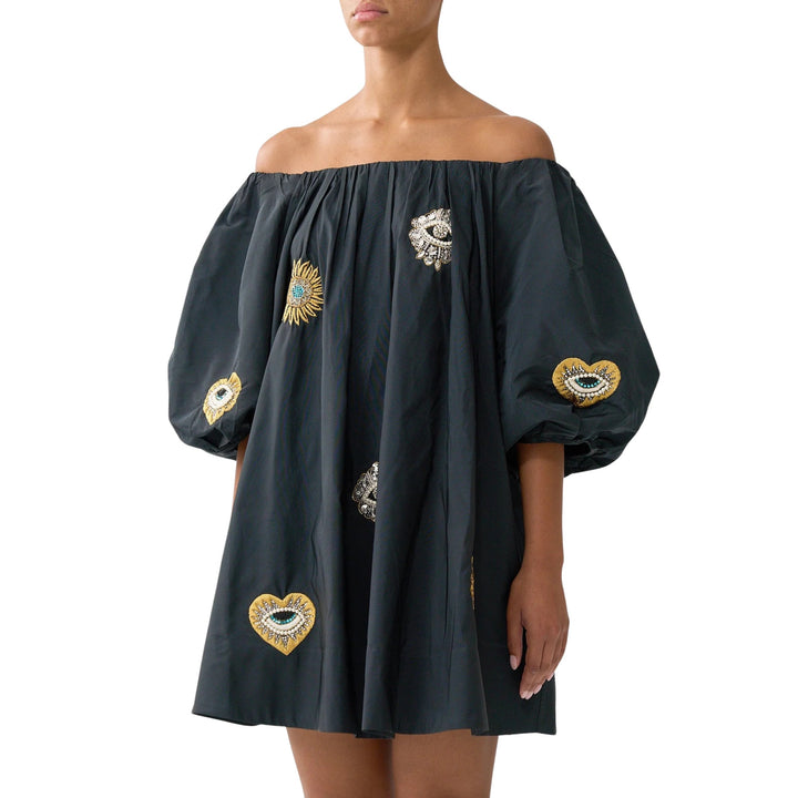 Off Shoulder Puff Dress