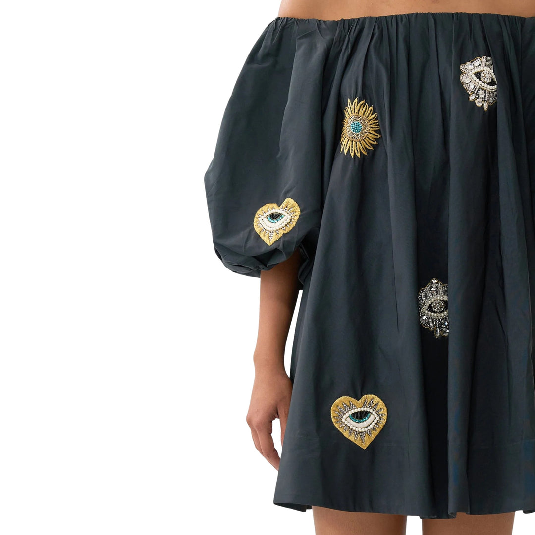 Off Shoulder Puff Dress