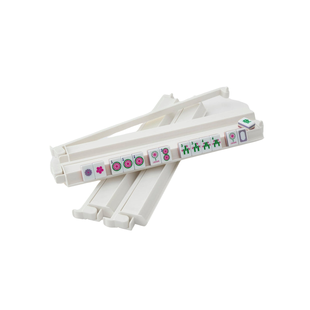 Oh My Mahjong White Acrylic Rack and Pusher Set