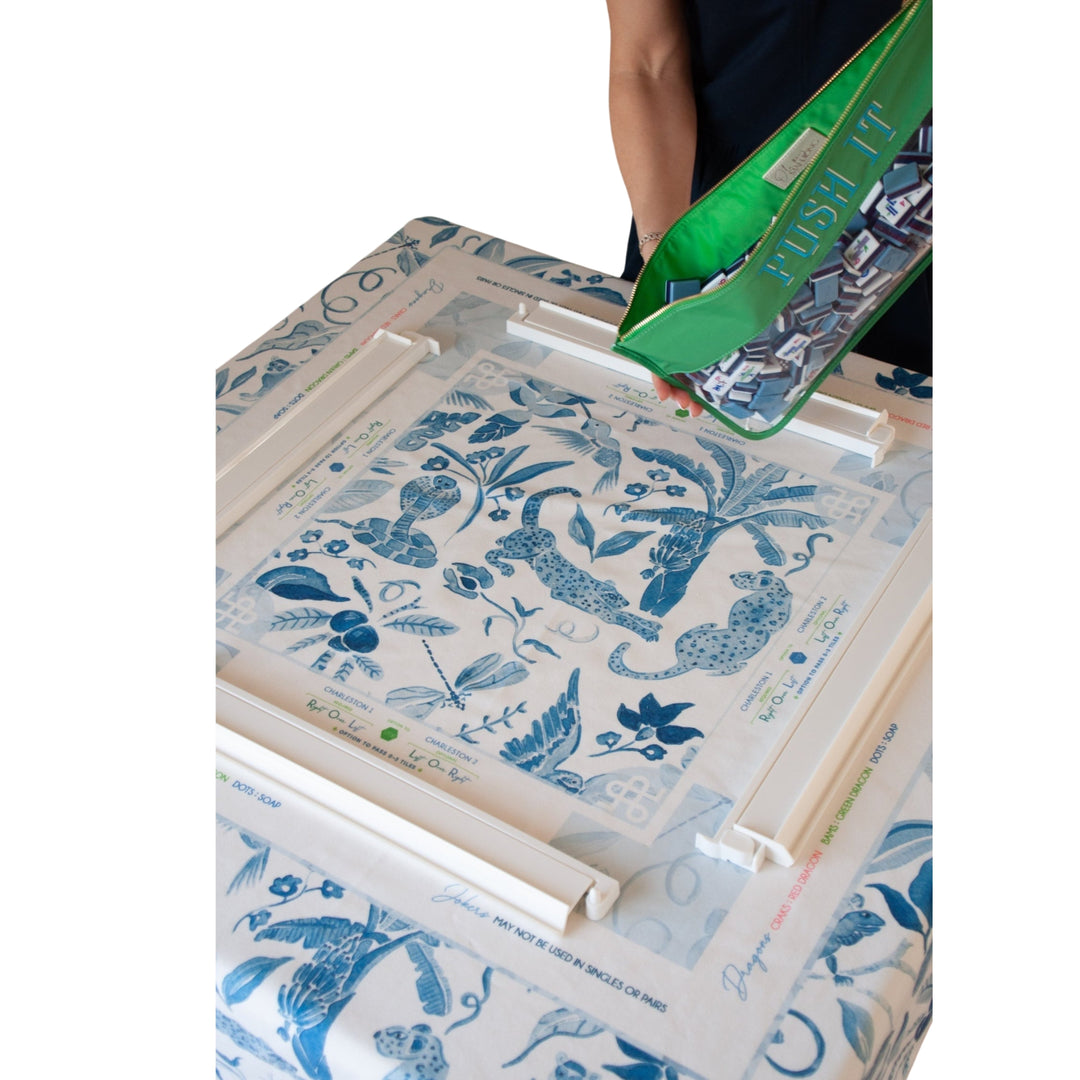 Oh My Mahjong White Acrylic Rack and Pusher Set