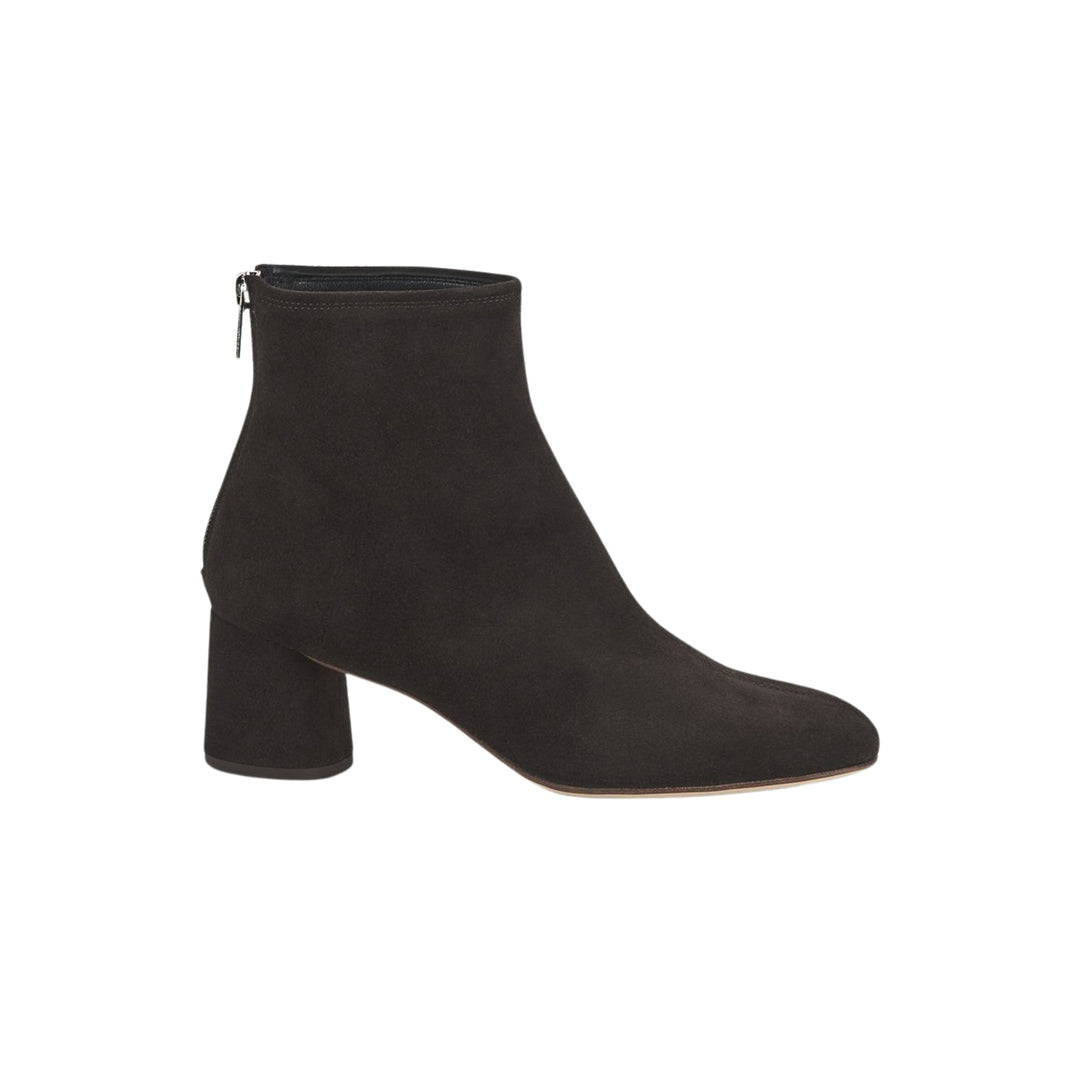 Olga Velour Bootie in Brown