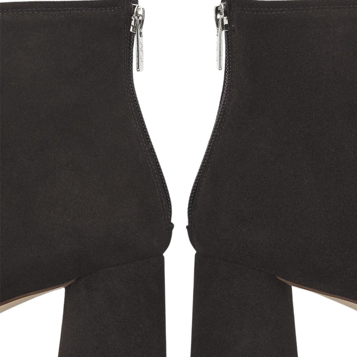 Olga Velour Bootie in Brown