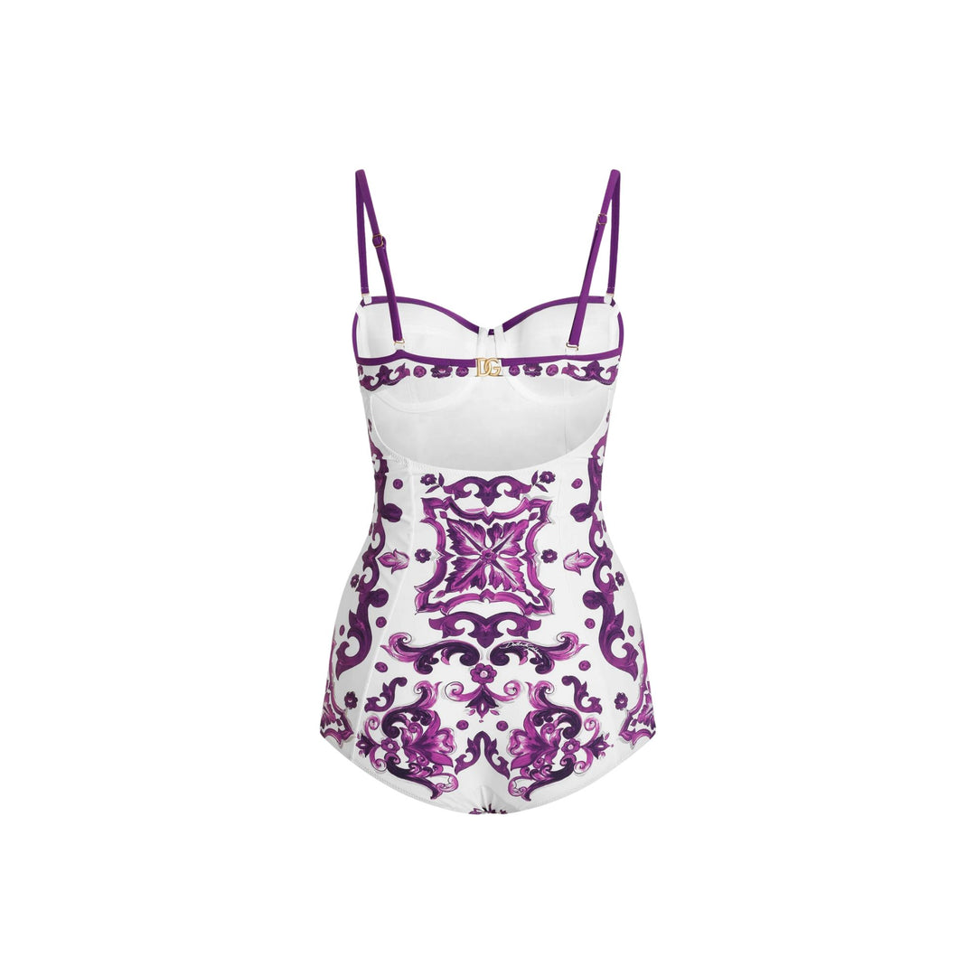One Piece Swimsuit in Majolica Viola