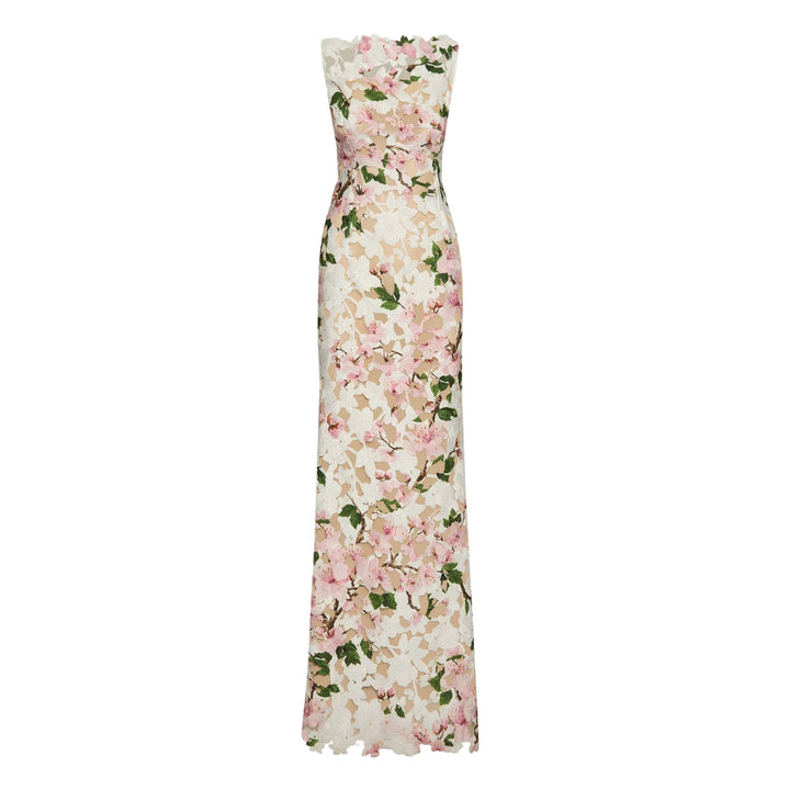 Sleeveless Cherry Blossom Gown