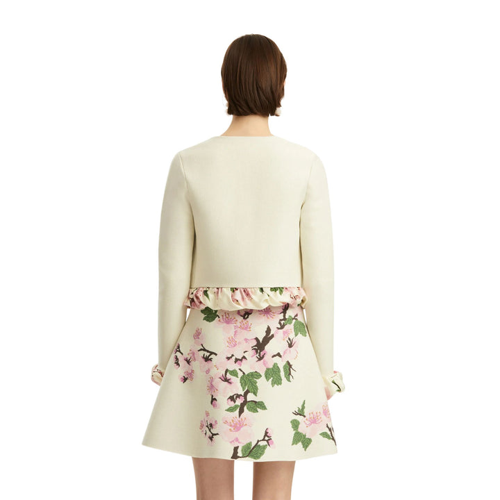 Cherry Blossom Bubble Twist Trim Cardigan