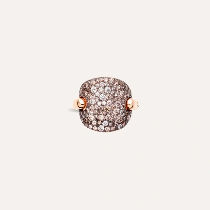 RING SABBIA RG WG WHITE/BROWN DIAMONDS