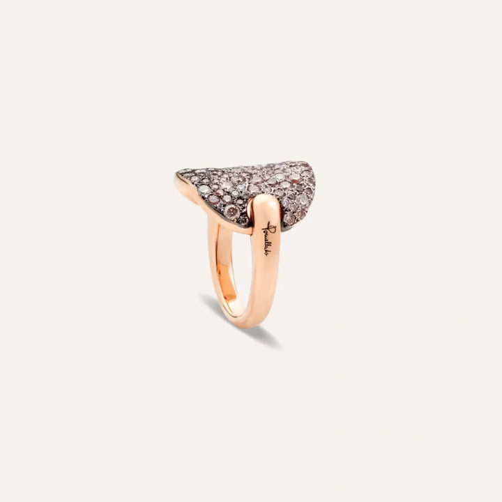 RING SABBIA RG WG WHITE/BROWN DIAMONDS